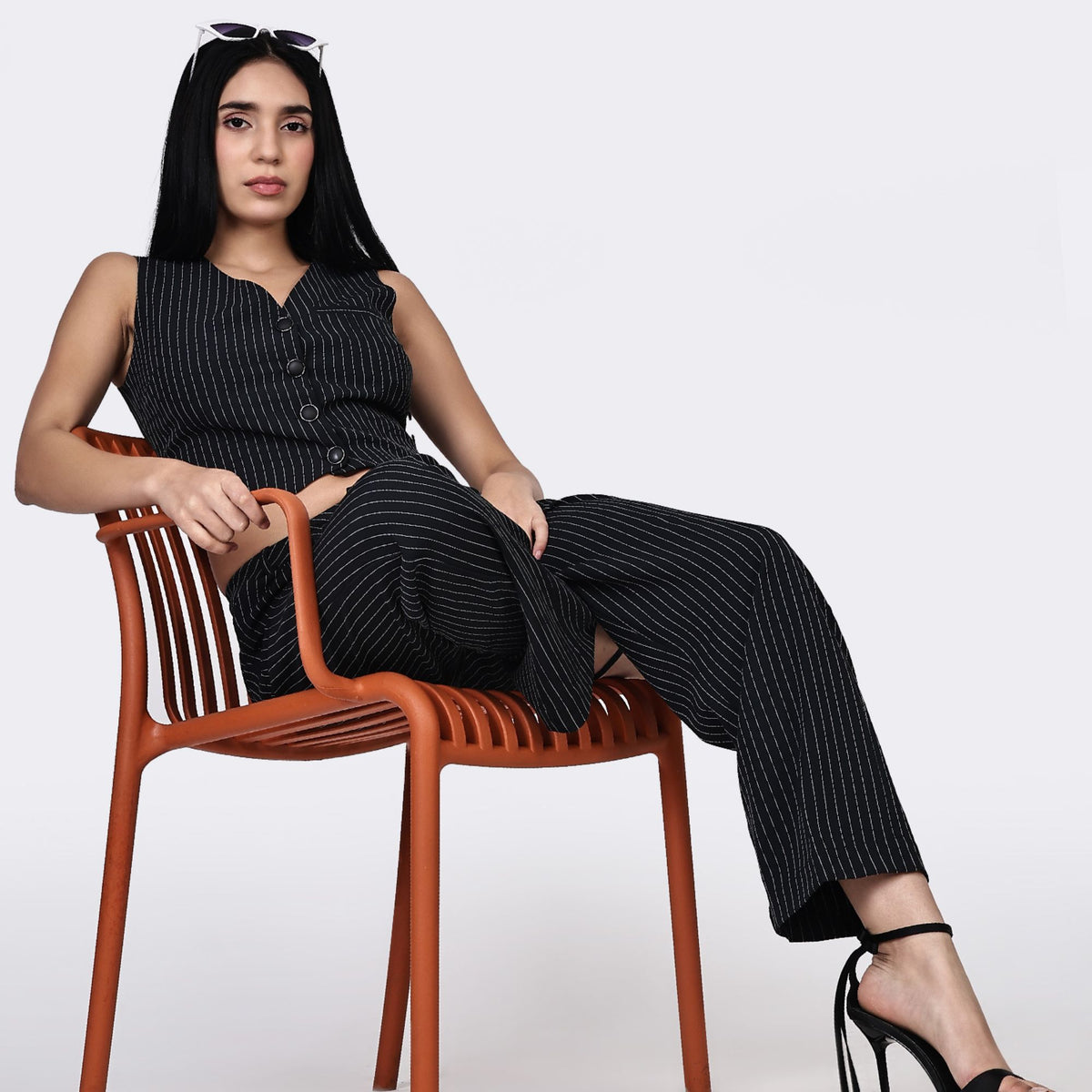 PINSTRIPE POWER CO-ORD SET PACK
