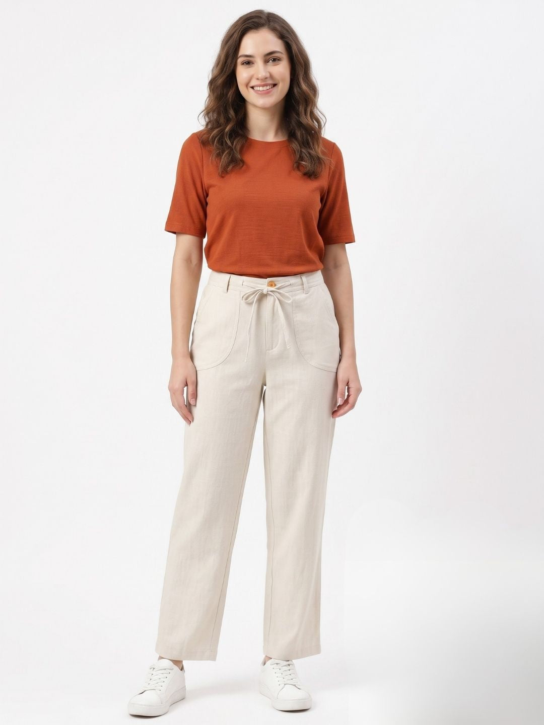 WIDE-LEG WEAVE LINEN PANTS PACK