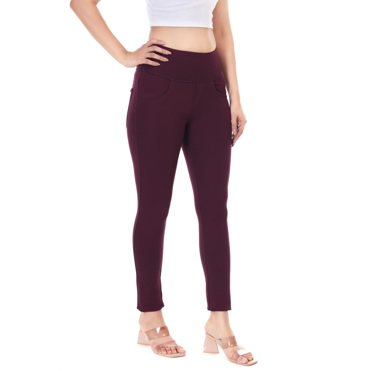 HIGH WAIST SIDE ZIP JEGGING PACK