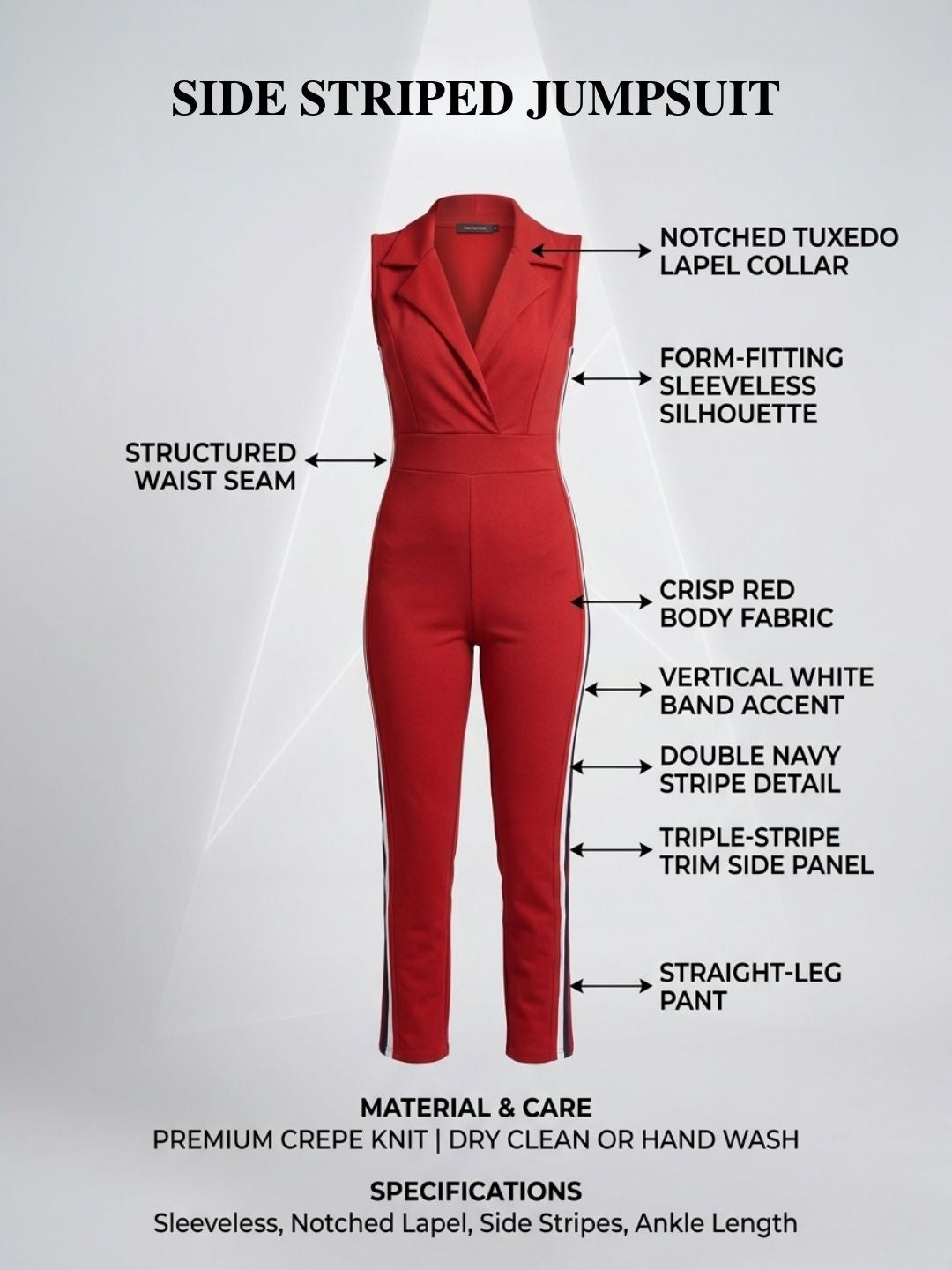 SIDE STRIPED JUMPSUIT PACK