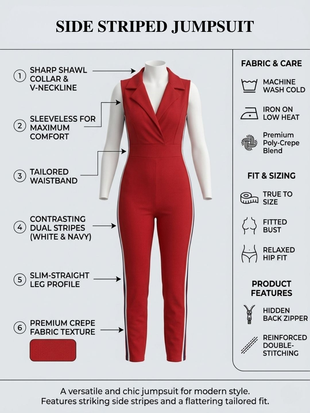SIDE STRIPED JUMPSUIT PACK