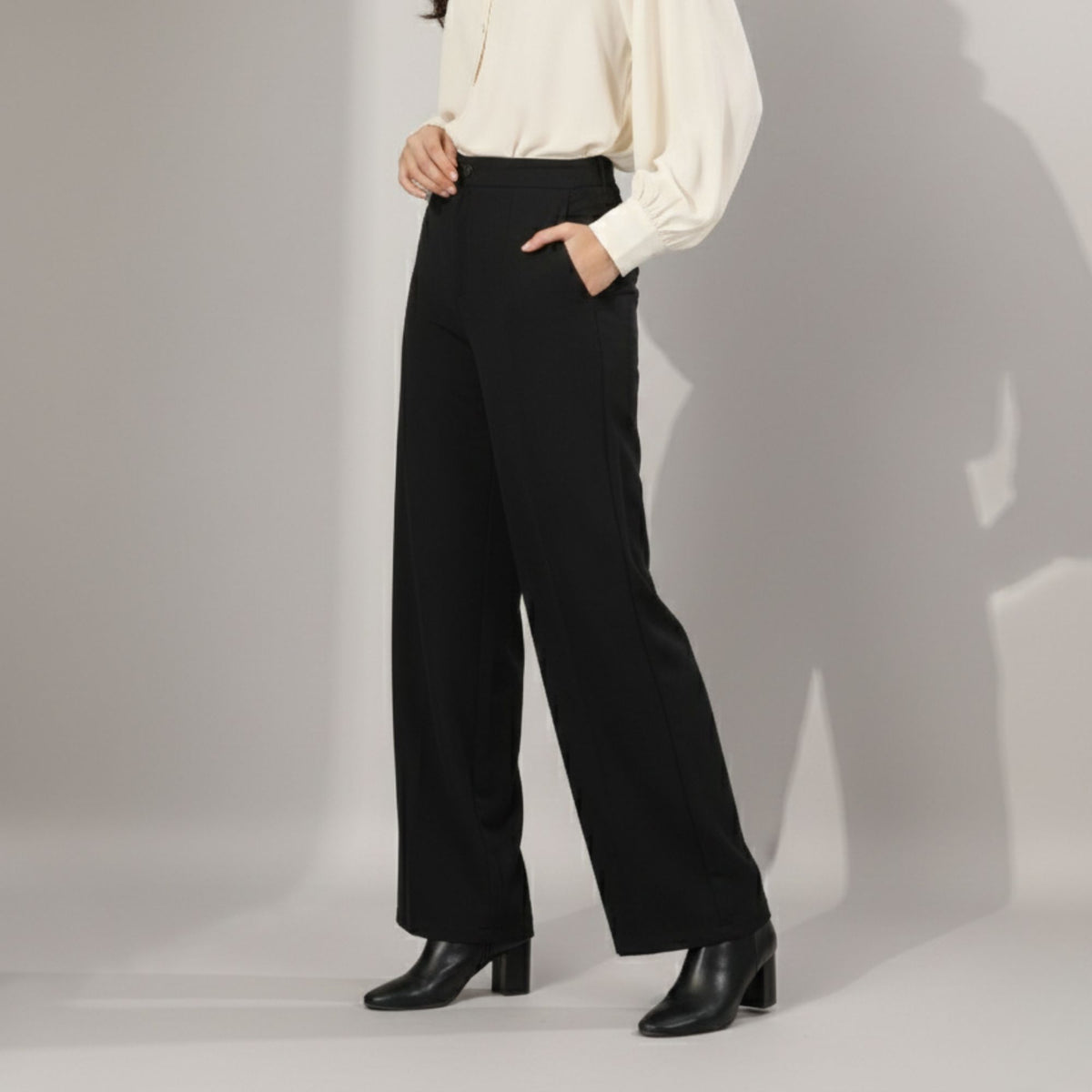 SINGLE BUTTON HIGH RISE FORMAL PANTS PACK