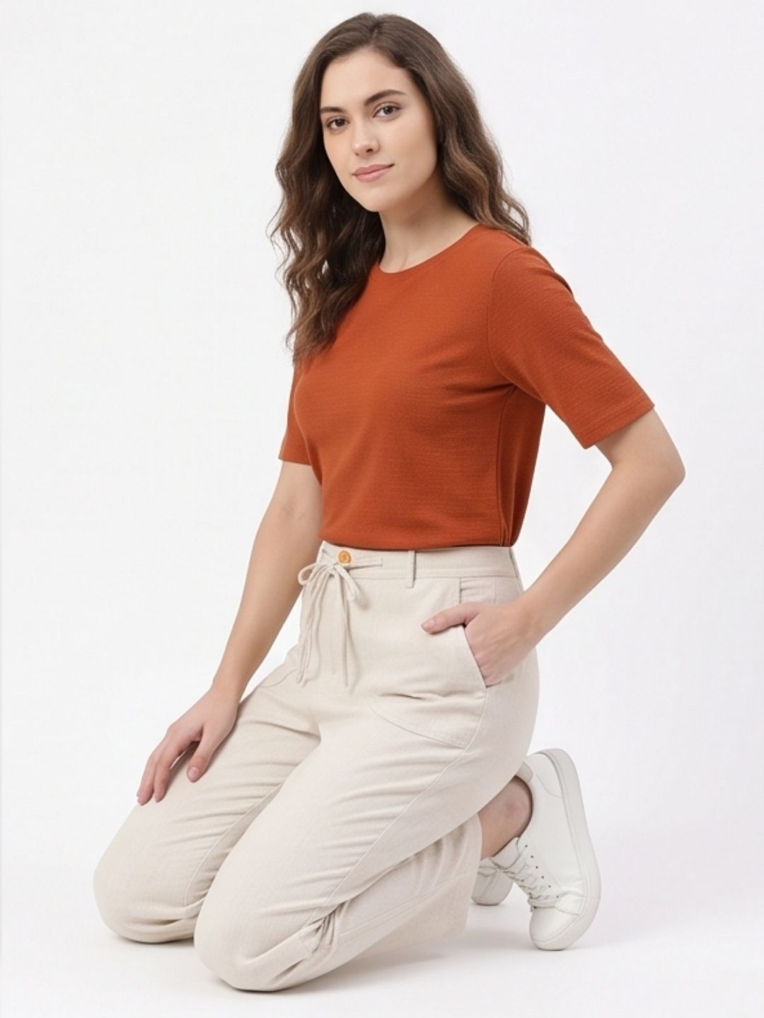 WIDE-LEG WEAVE LINEN PANTS PACK