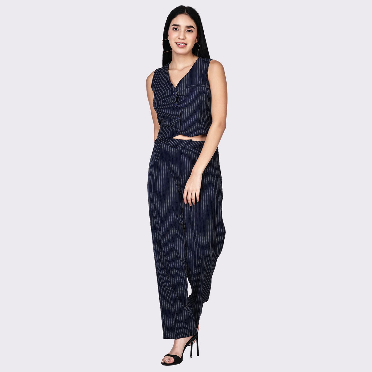 PINSTRIPE POWER CO-ORD SET PACK