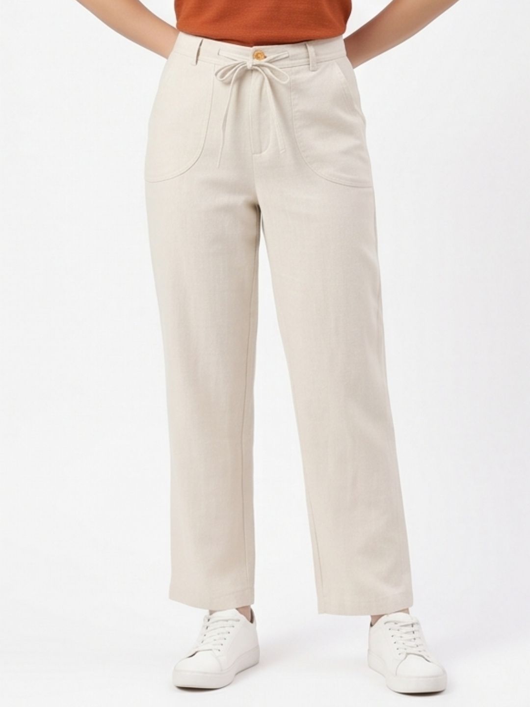 WIDE-LEG WEAVE LINEN PANTS PACK