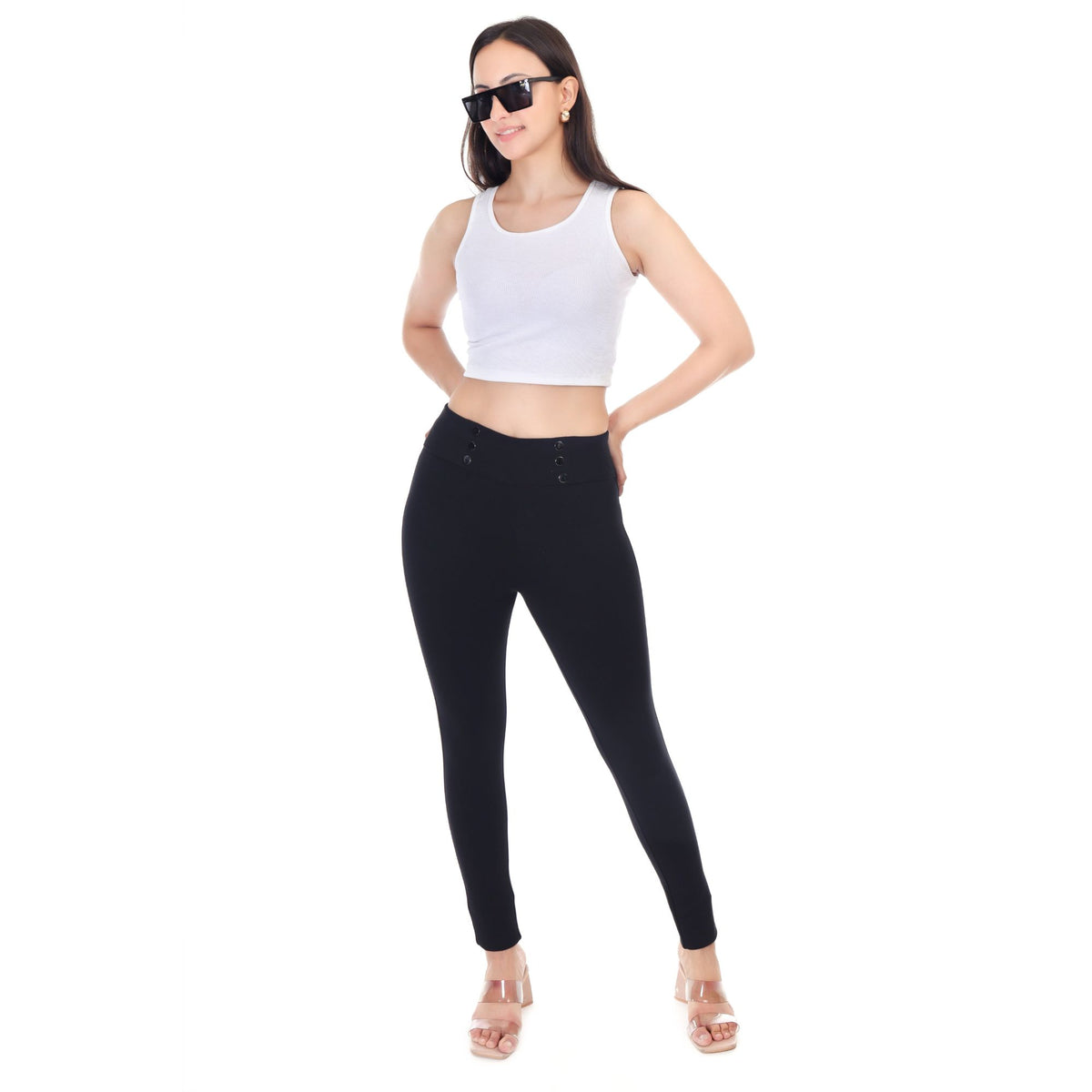 BUTTONED GRACE BELTED JEGGING PACK