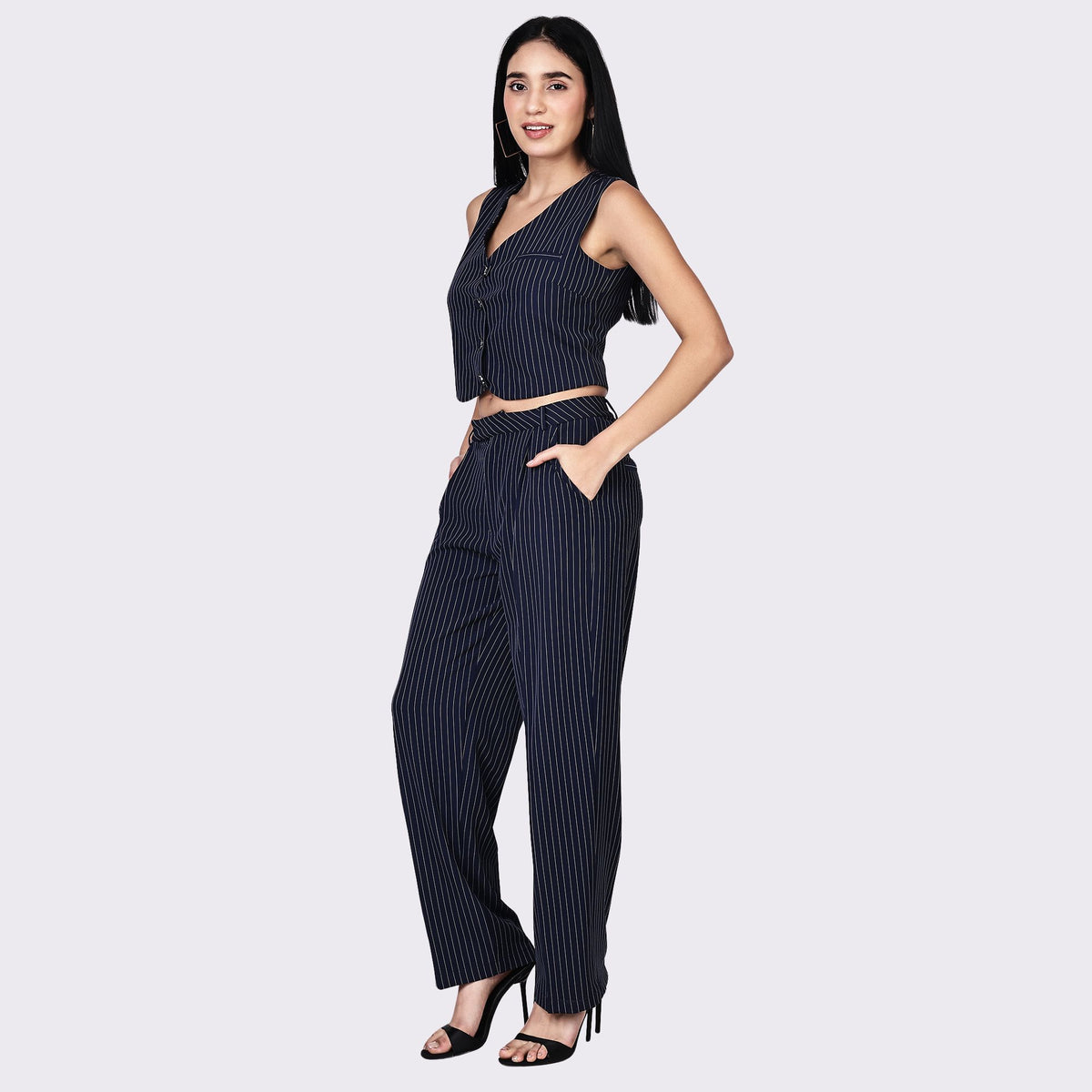 PINSTRIPE POWER CO-ORD SET PACK
