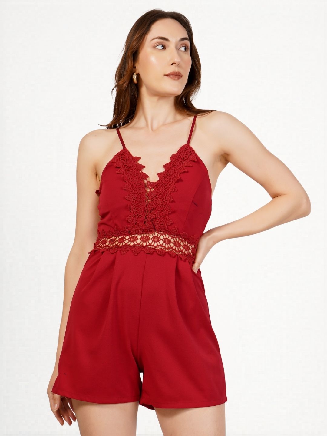 EMBROIDERED STRAPPY SHORT JUMPSUIT PACK