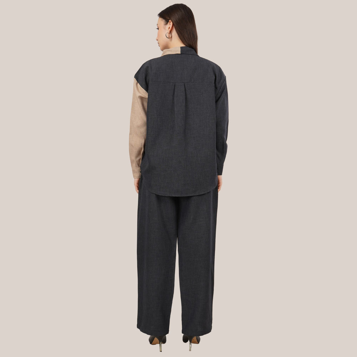 CHIC CONTRAST LINEN CO-ORD SET PACK