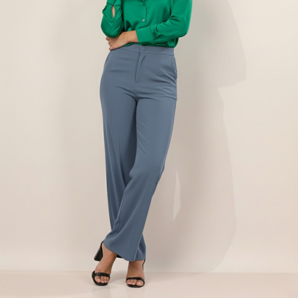 SINGLE BUTTON HIGH RISE FORMAL PANTS PACK