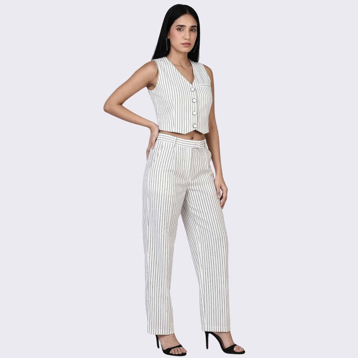 PINSTRIPE POWER CO-ORD SET PACK