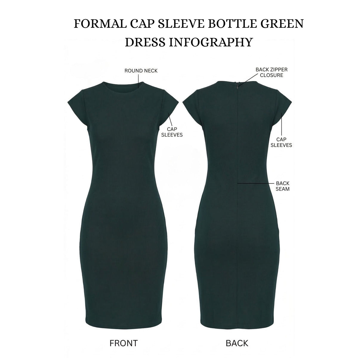 CLASSIC ROUND NECK TIMELESS FORMAL CAP SLEEVE PACK