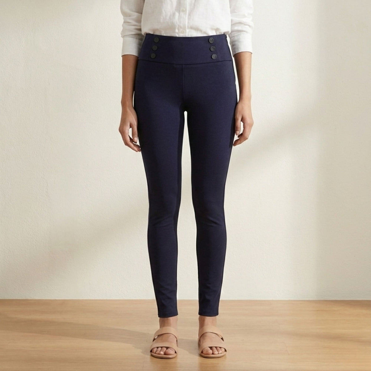 SIX BUTTON SIDE ZIP JEGGING PACK