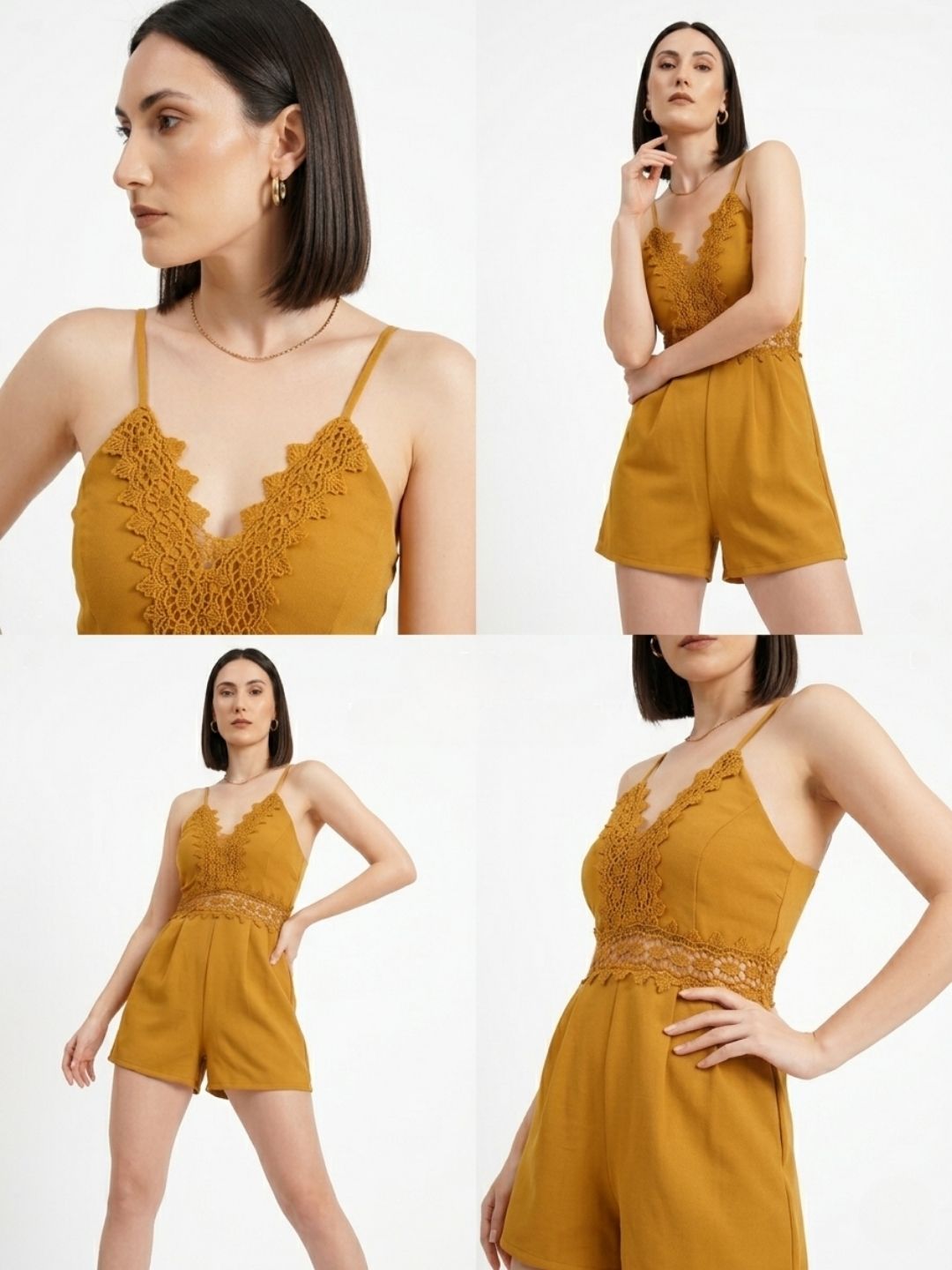 EMBROIDERED STRAPPY SHORT JUMPSUIT PACK