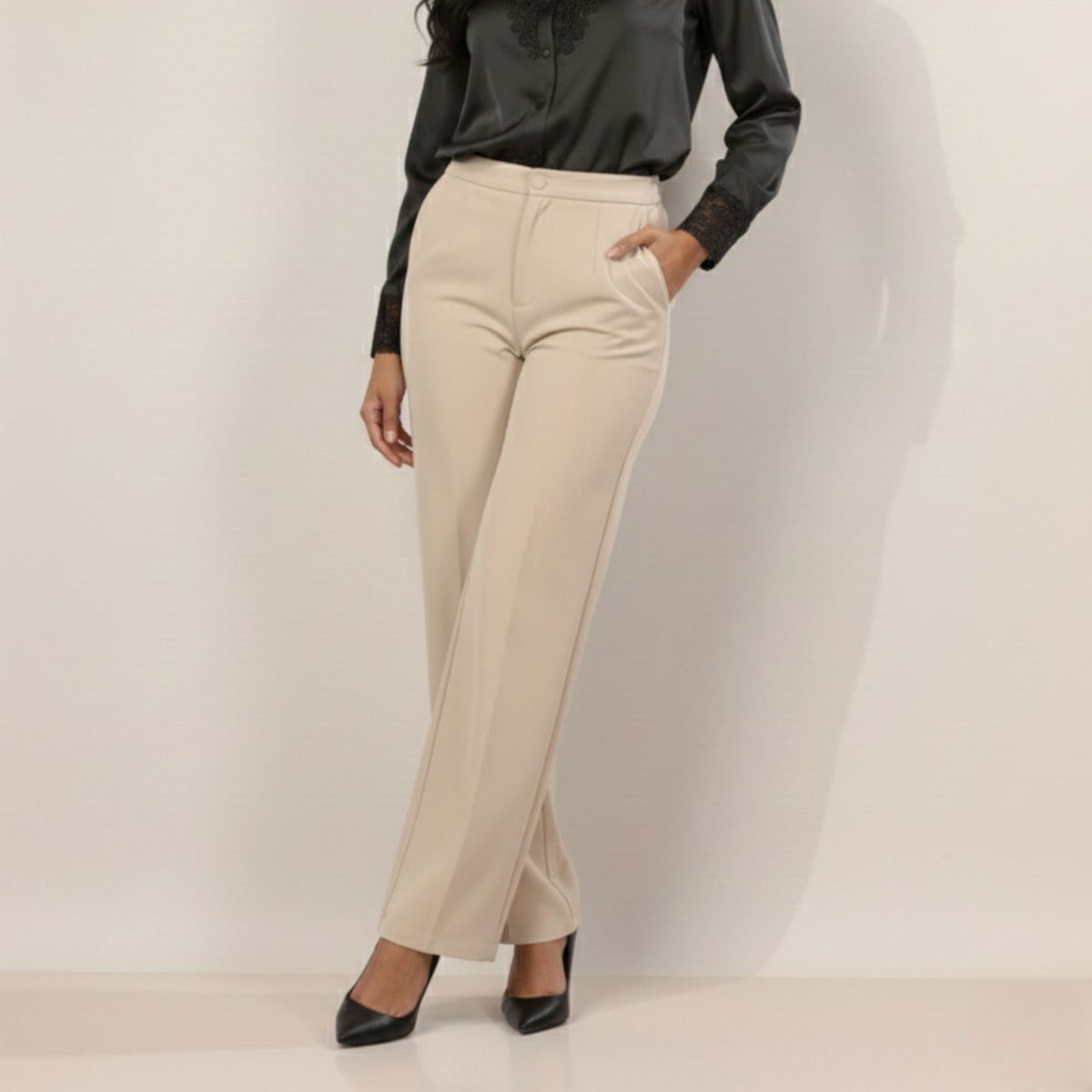 SINGLE BUTTON HIGH RISE FORMAL PANTS PACK