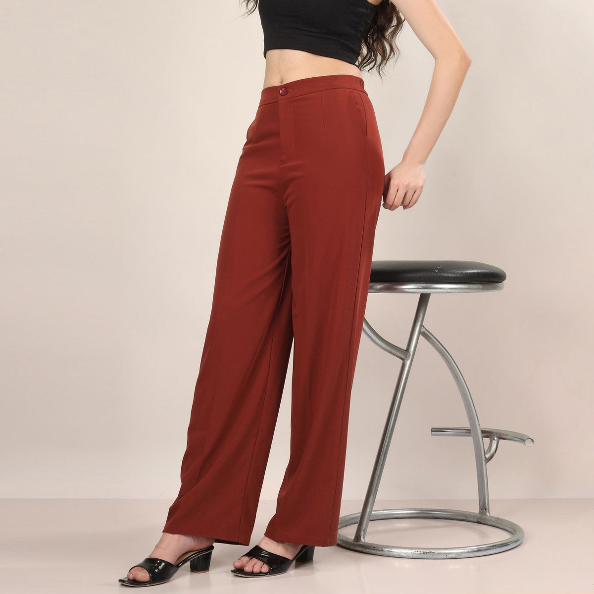 SINGLE BUTTON HIGH RISE FORMAL PANTS PACK