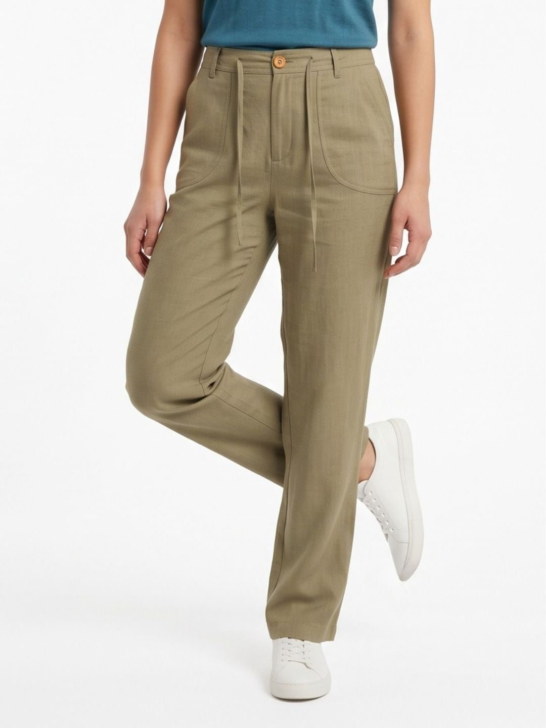 WIDE-LEG WEAVE LINEN PANTS PACK