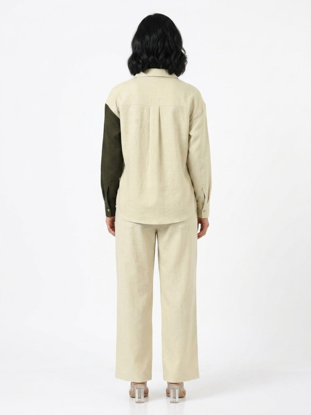 CHIC CONTRAST LINEN CO-ORD SET PACK