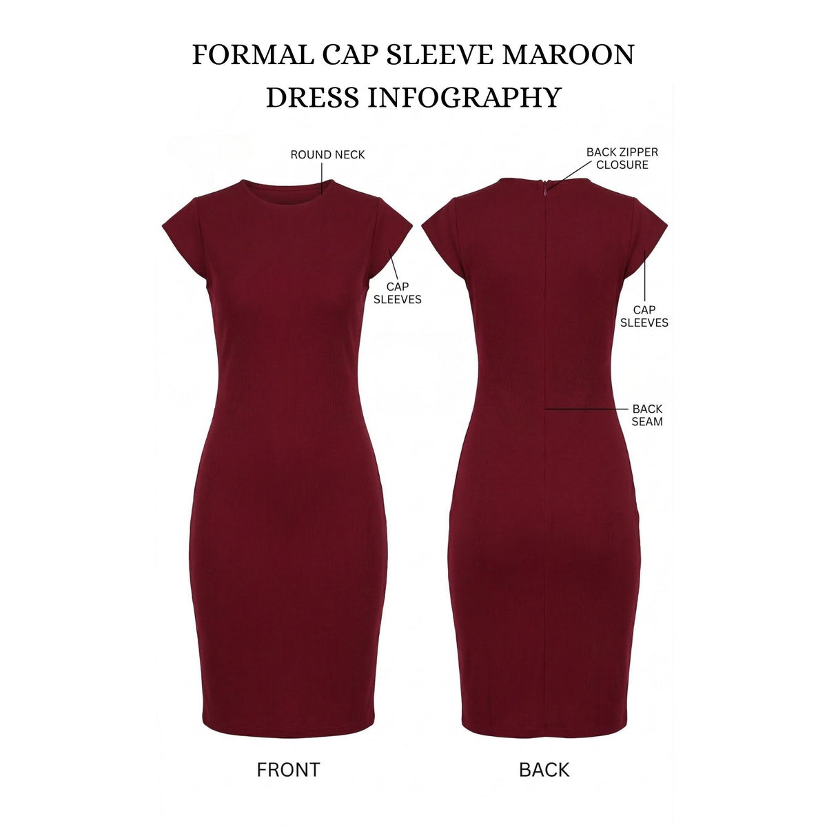 CLASSIC ROUND NECK TIMELESS FORMAL CAP SLEEVE PACK