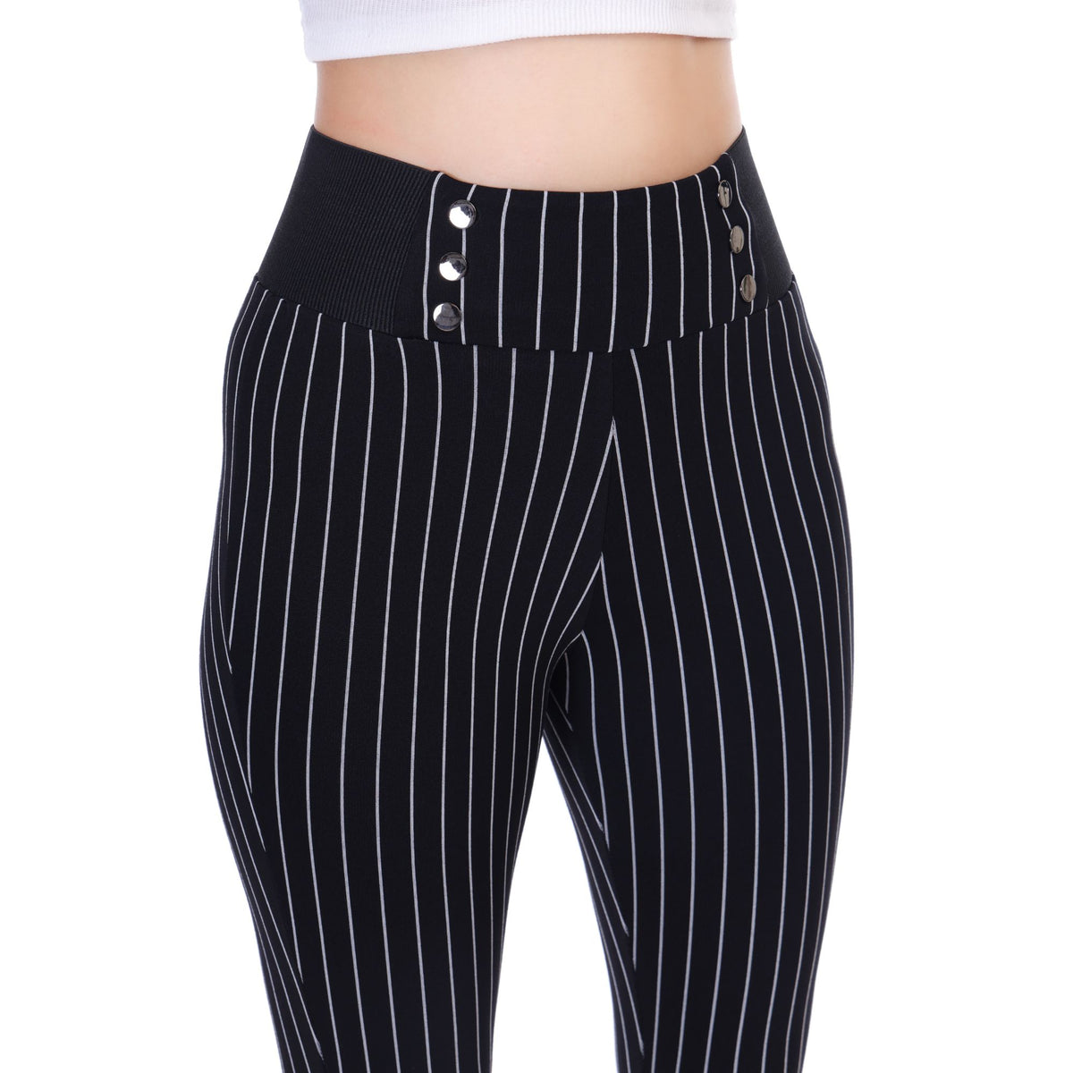 PINSTRIPPED HIGH WAIST JEGGING PACK