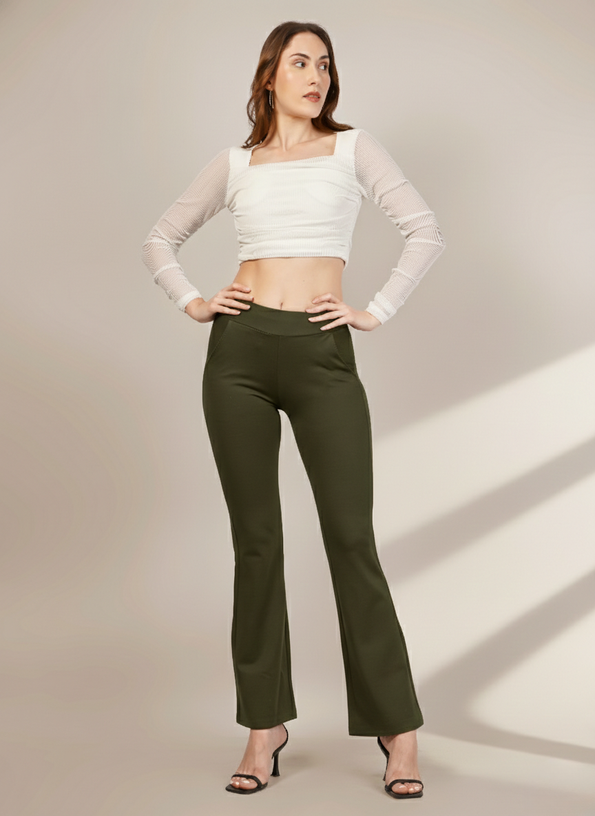 URBAN CONTOUR BELL BOTTOM HIGH WAIST JEGGING PACK