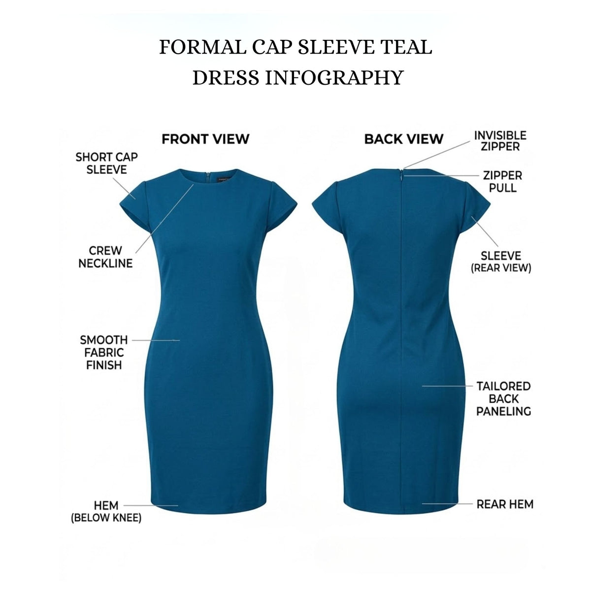 CLASSIC ROUND NECK TIMELESS FORMAL CAP SLEEVE PACK