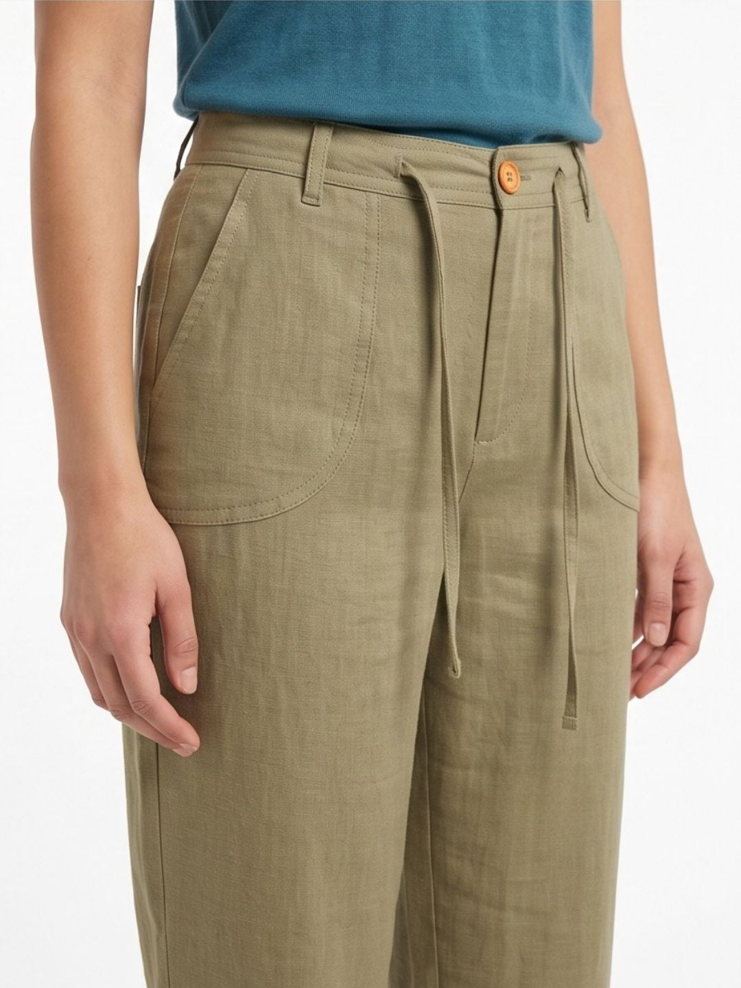 WIDE-LEG WEAVE LINEN PANTS PACK