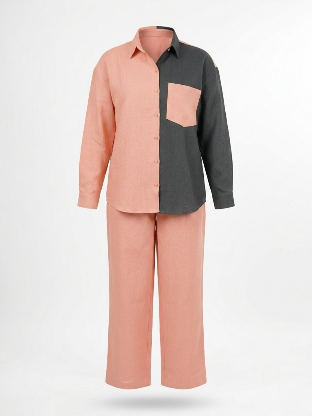 CHIC CONTRAST LINEN CO-ORD SET PACK