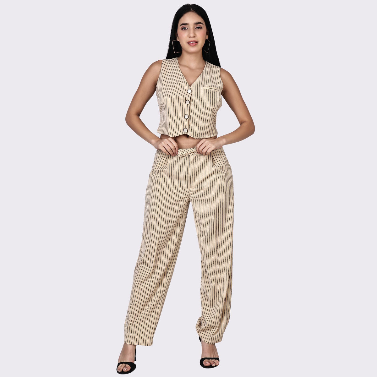 PINSTRIPE POWER CO-ORD SET PACK