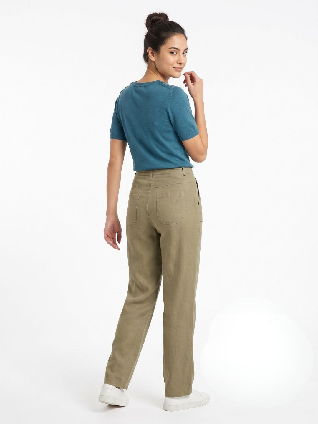 WIDE-LEG WEAVE LINEN PANTS PACK