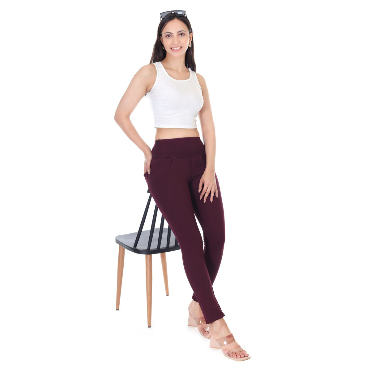 HIGH WAIST SIDE ZIP JEGGING PACK