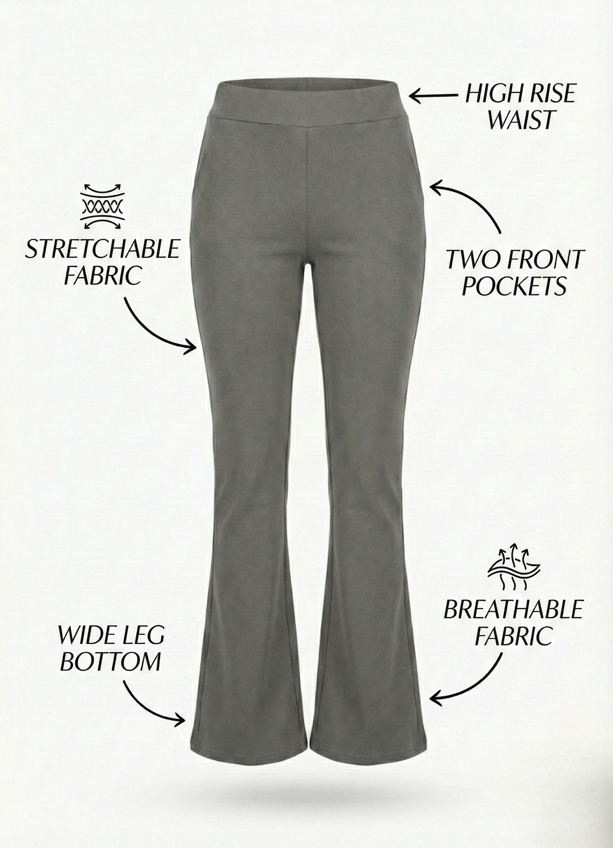URBAN CONTOUR BELL BOTTOM HIGH WAIST JEGGING PACK