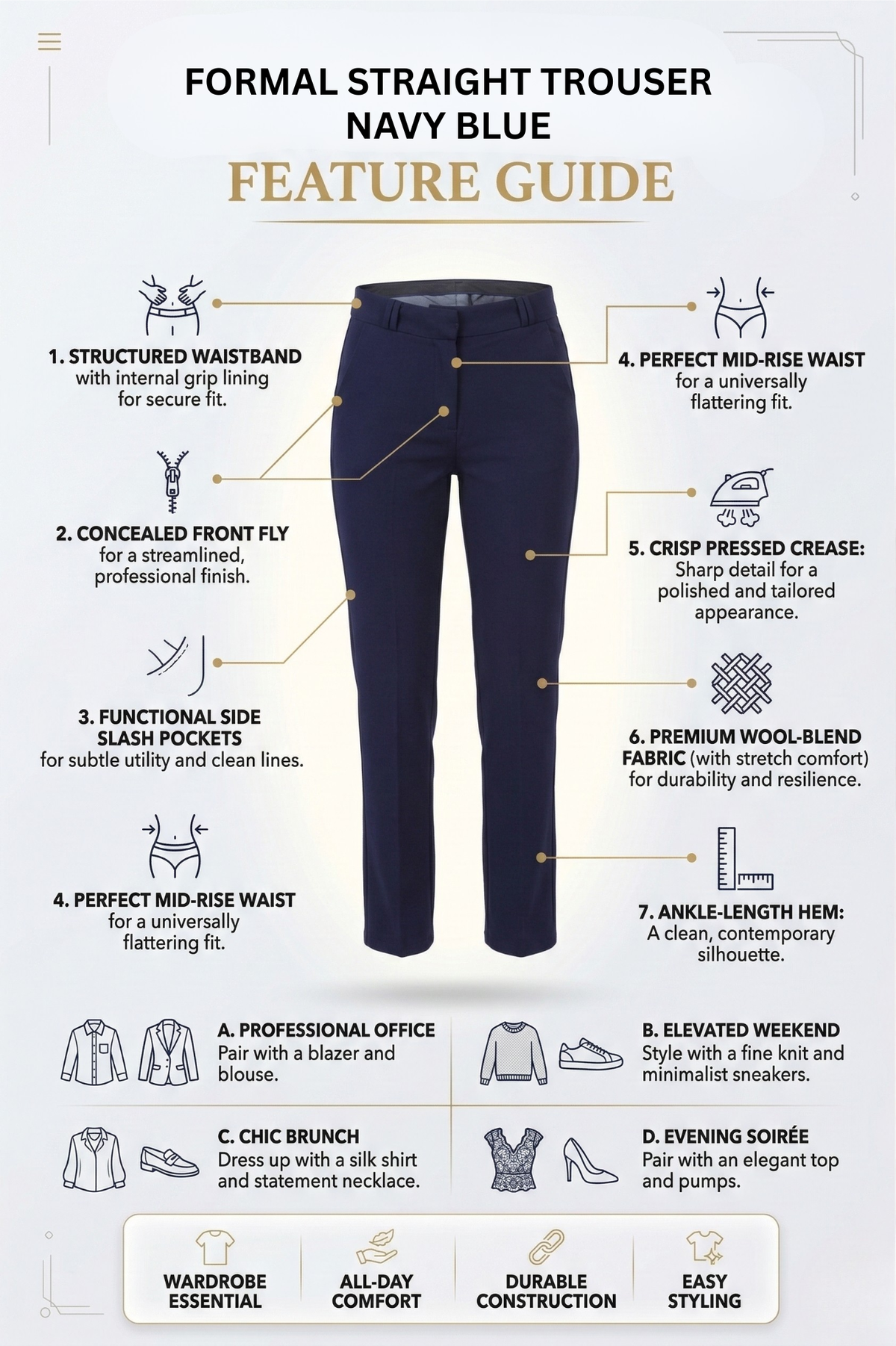 FORMAL STRAIGHT TROUSER PACK